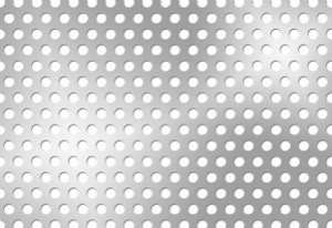 Tablă perforată inox AISI304 1000x2000x2 R6 T10 60°
