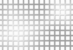 Tablă perforată inox AISI316L 1000x2000x0.8 C10X10 U13 90°