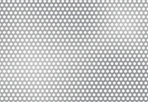 Tablă perforată inox AISI316L 1000x2000x1 R3,5 T5 60°